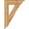 Ekena Millwork Traditional Traditional Rough Sawn Bracket, Western Red Cedar, 6"W x 28"D x 40"H BKT06X28X40TRA01RWR - alternate 4
